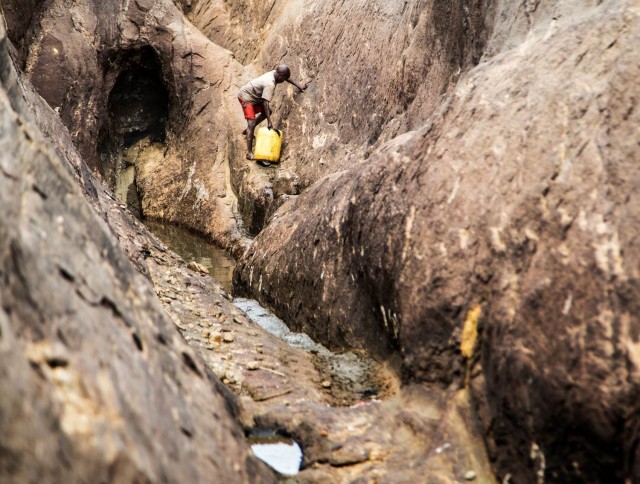 searching for water in Kenya